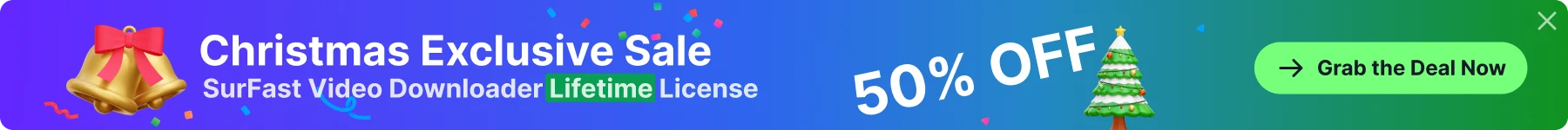 SurFast Video Downloader Christmas Exclusive Sale