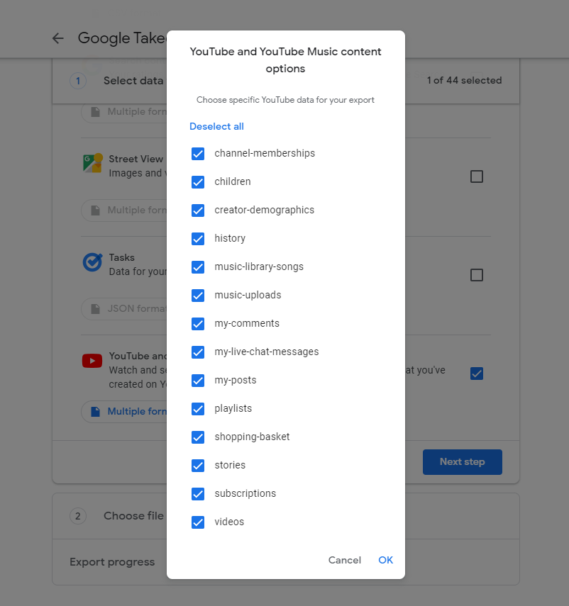 Google Takeoutを使用してYouTube動画をダウンロードする方法