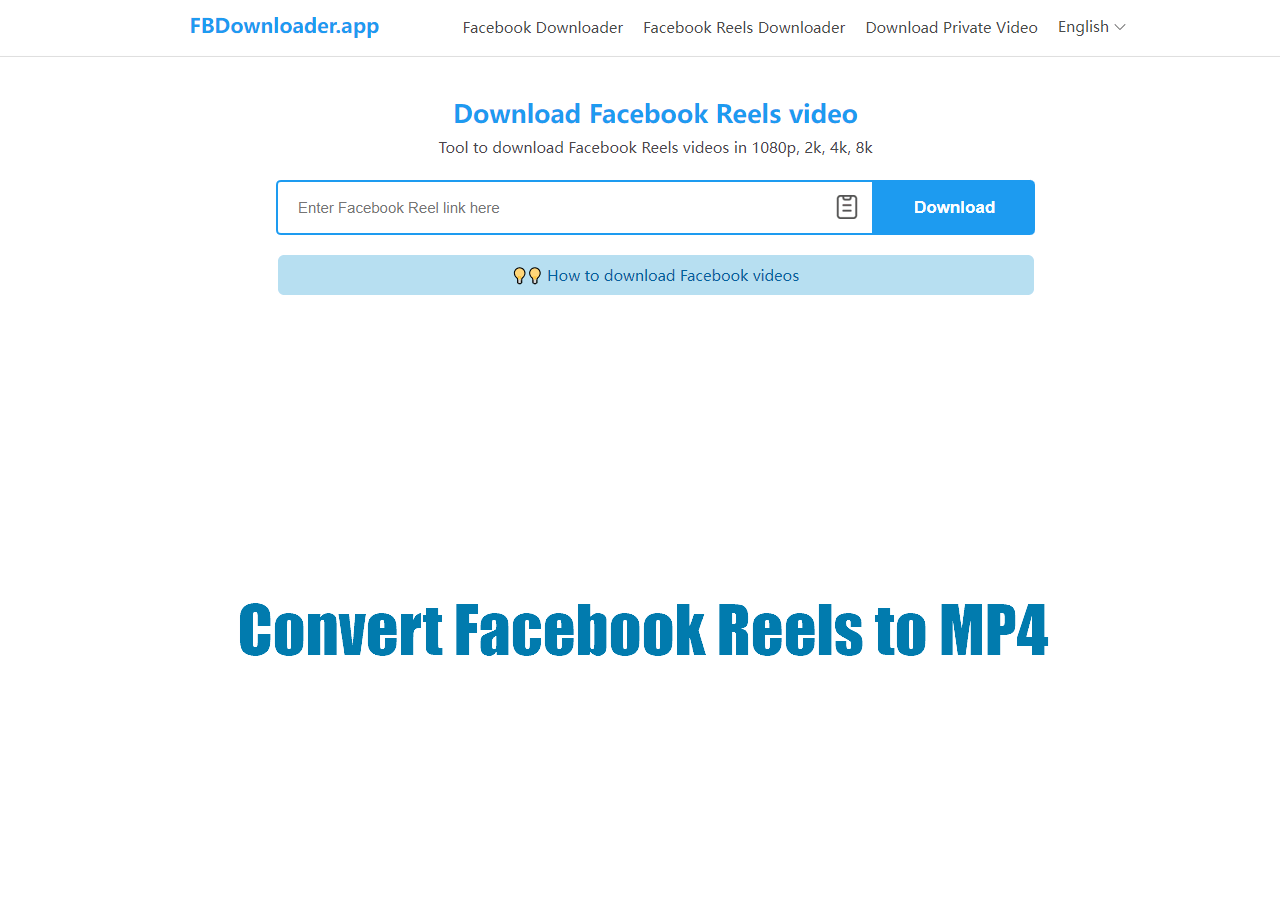 Convert Facebook Reel to MP4 in All Possible Ways