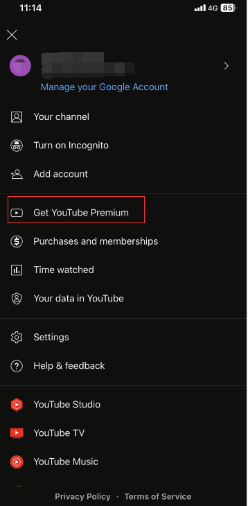 Get YouTube Premium