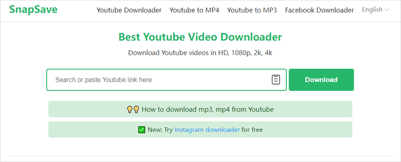 SnapSave Best YouTube Video Downloader