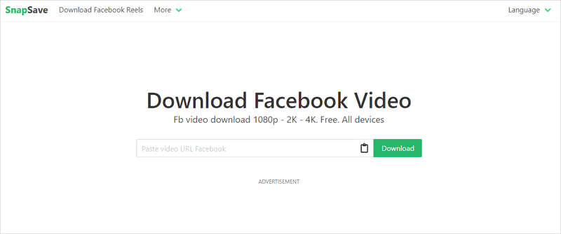 SnapSave Download Facebook Video
