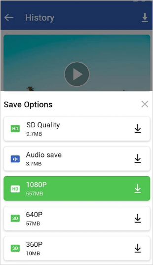 Video Downloader for Facebook on Android