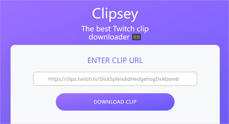 Clipsey Twitch Video Downloader