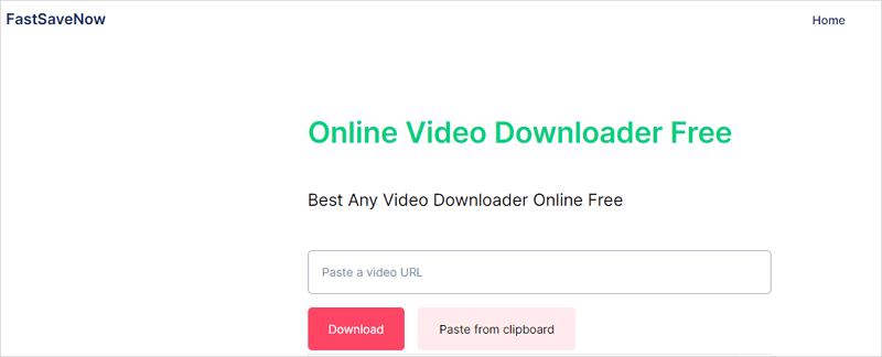 FastSaveNow オンラインビデオダウンローダー