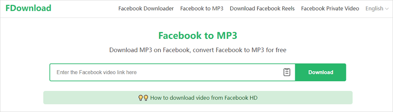 FDownload Facebook to MP3