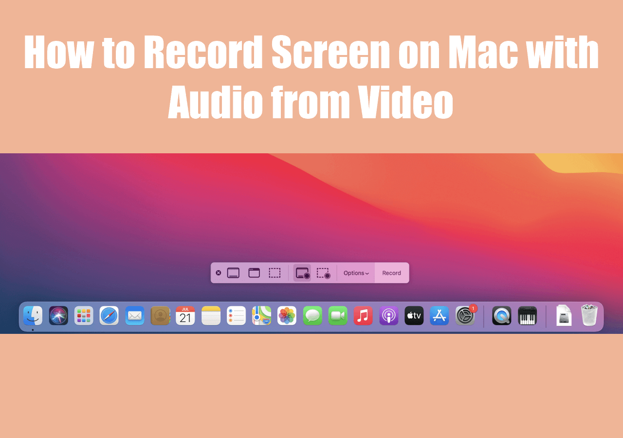 How to Record Screen on Mac with Audio from Video