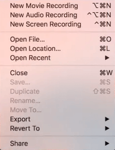 Create New Screen Recording with QuickTime