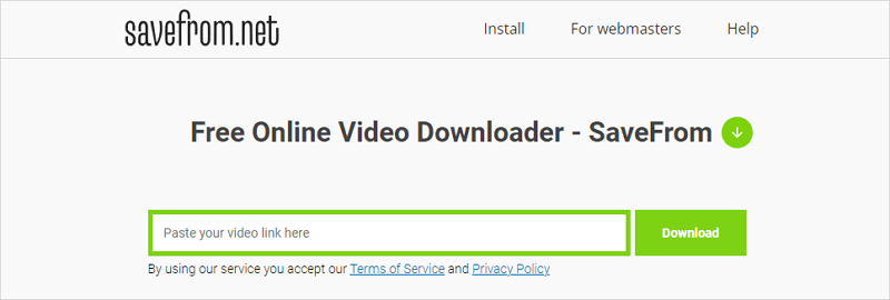 SaveFrom Online Video Downloader