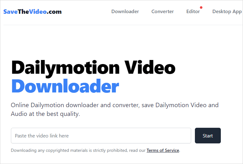 SaveTheVideo Dailymotion Video Downloader