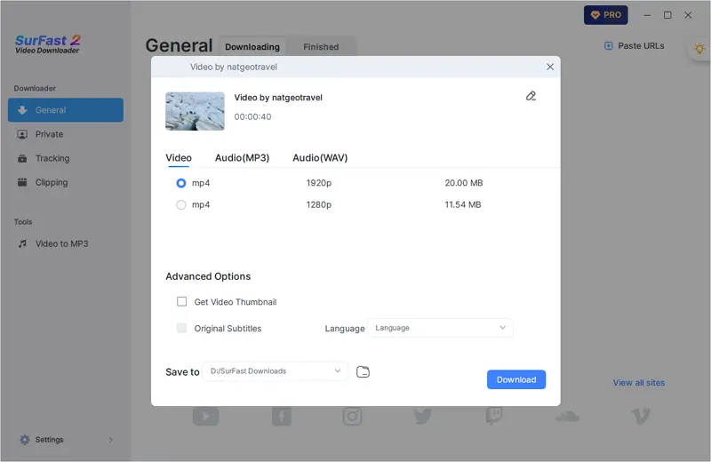 Set Video Output Settings