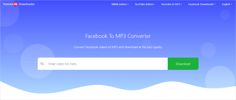 Online Facebook to MP3 Converter for YouTube 4K Downloader