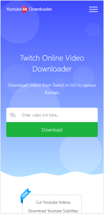 Twitch Online Video Downloader on iPhone