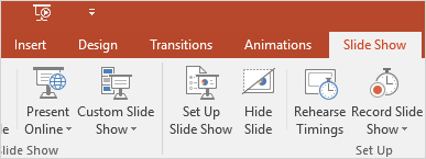 Microsoft PowerPoint Record Slide Show