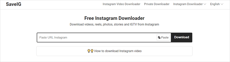 SaveIG Free Instagram Downloader