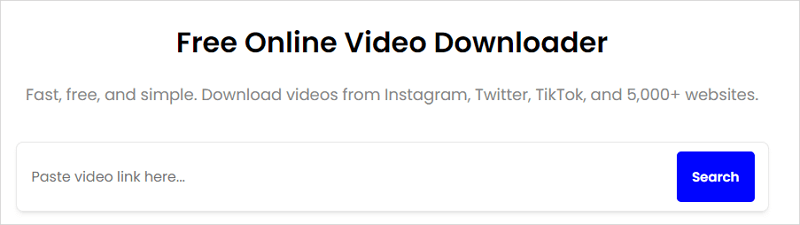 Video Downloader Free Online Video Downloader