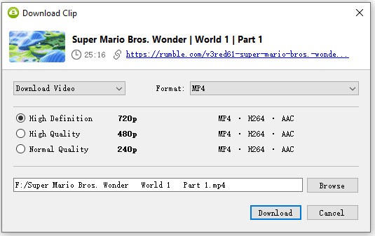 Download Rumble Video with 4K Video Downloader