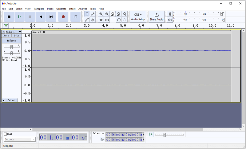 Record Audio with Audacity