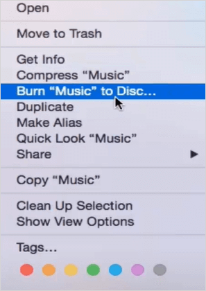 Burn CD on Mac