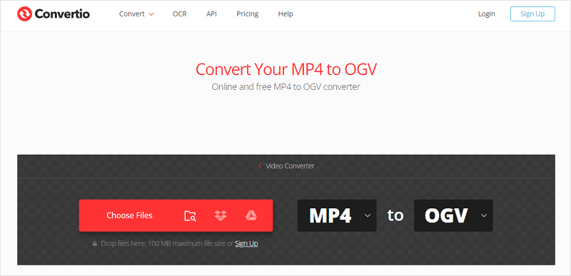 Convertio MP4 to OGV Converter