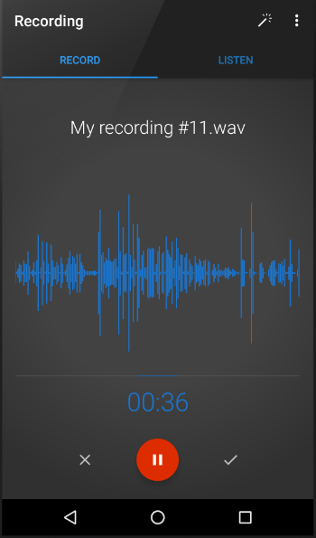 Easy Audio Recorder on Android