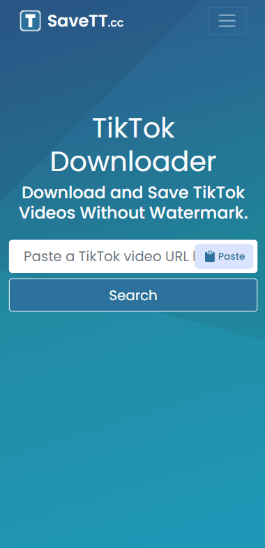 SaveTT TikTok ダウンローダー