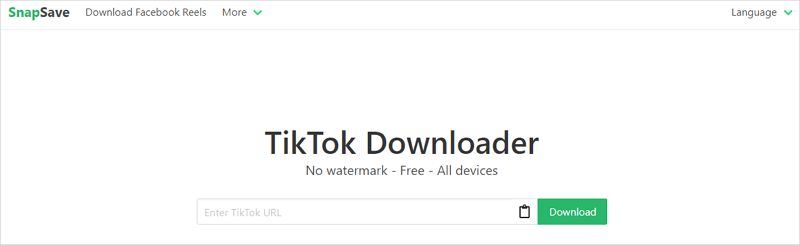 SnapSave TikTok Downloader