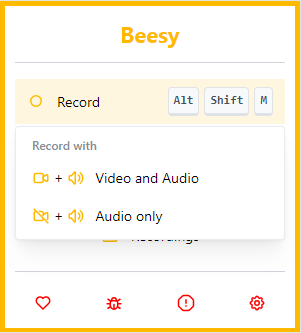 Beesy Chrome Extension