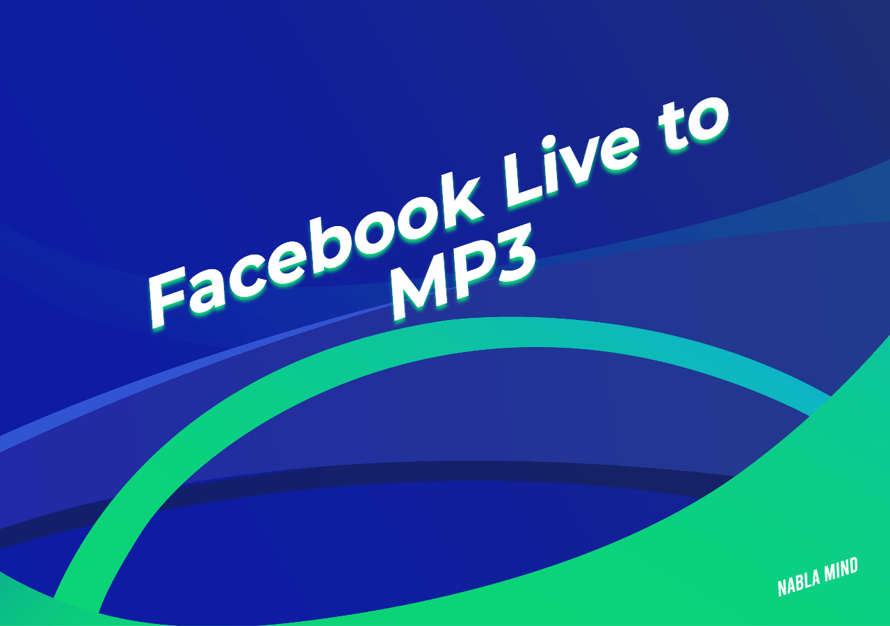 Convert a Facebook Live Video to MP3 in Detail
