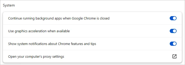 Disable Graphics Acceleration