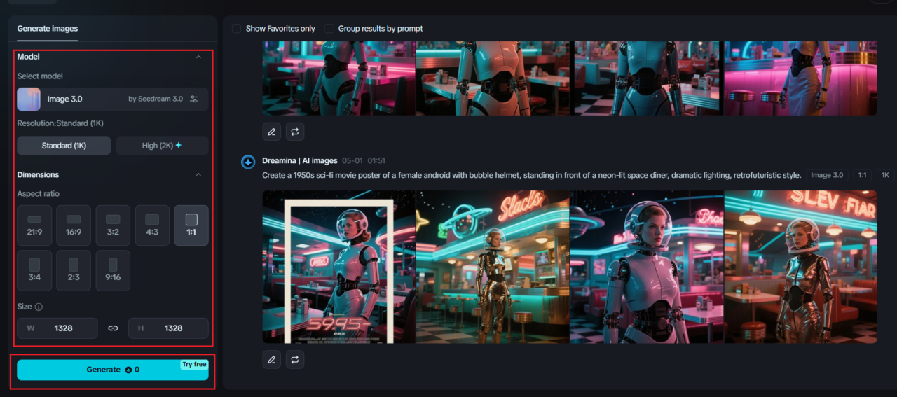 Refine AI generation parameters
