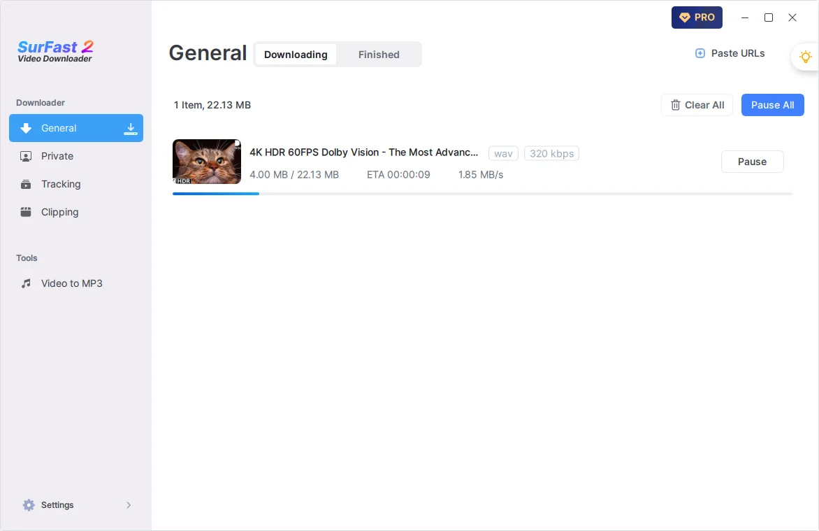Downloading WAV