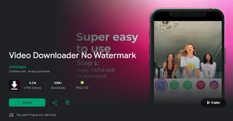 Video Downloader No Watermark
