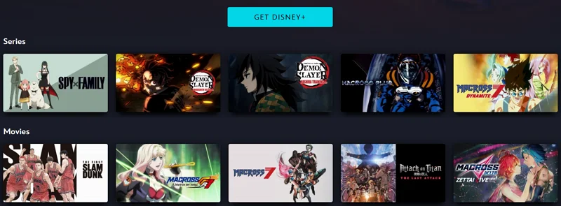 Disney+ Anime